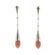 Avakian 18K Gold Diamond Pink Black Onyx Drop Earrings