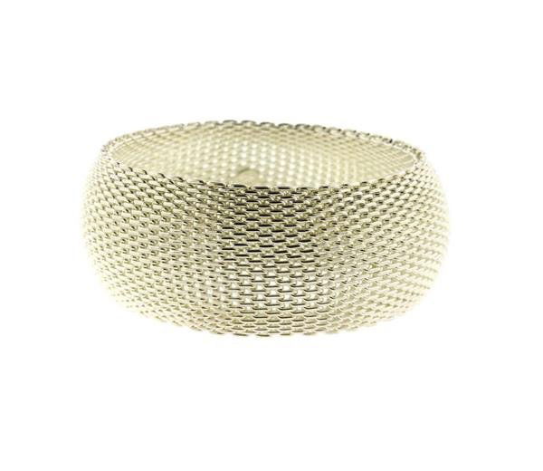Tiffany & Co Somerset Sterling Wide Bangle Bracelet (1 of 3)