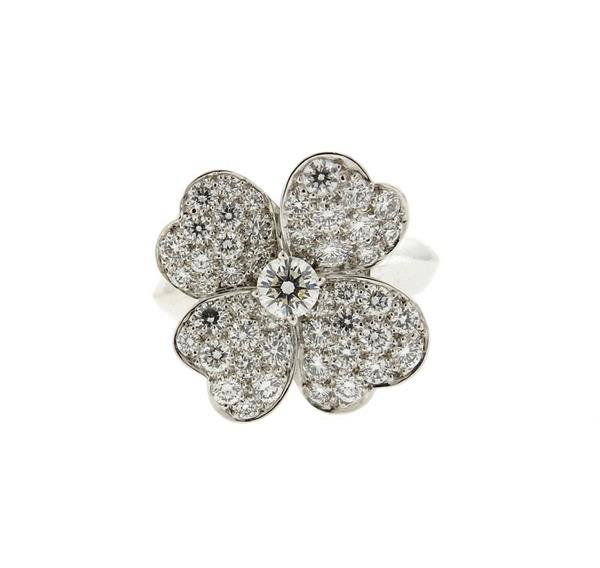 Van Cleef & Arpels VCA Cosmos 18K Gold Diamond Ring (1 of 5)