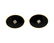 Mid Century 14k Gold Onyx Diamond Cufflinks