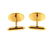 Mid Century 14k Gold Onyx Diamond Cufflinks - 3