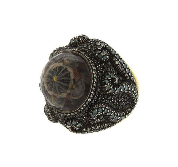 Sevan Bicakci Large 24K Gold Sterling Diamond Crystal (1 of 7)