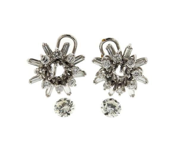 GIA 18k Gold 1.35ctw Diamond Earrings (1 of 6)