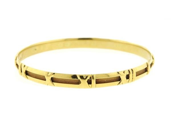 Tiffany & Co Atlas 18K Gold Bangle Bracelet (1 of 3)