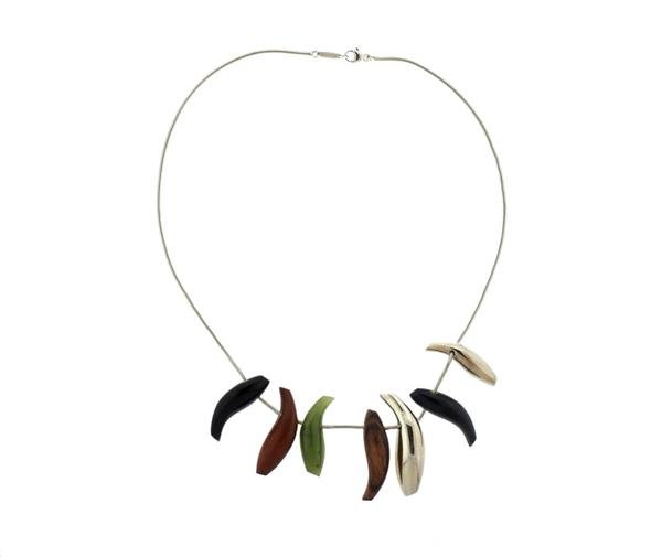 Tiffany & Co Gehry Sterling Silver Multi Stone Fish (1 of 4)