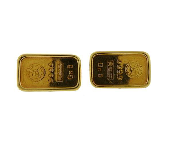 Corum 18K 24k  Gold Ingot  Cufflinks (1 of 4)