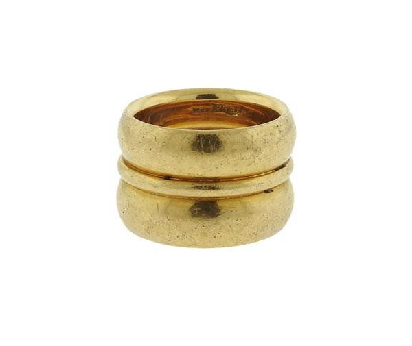 Fred 18K Gold Wide Band Ring (1 of 3)