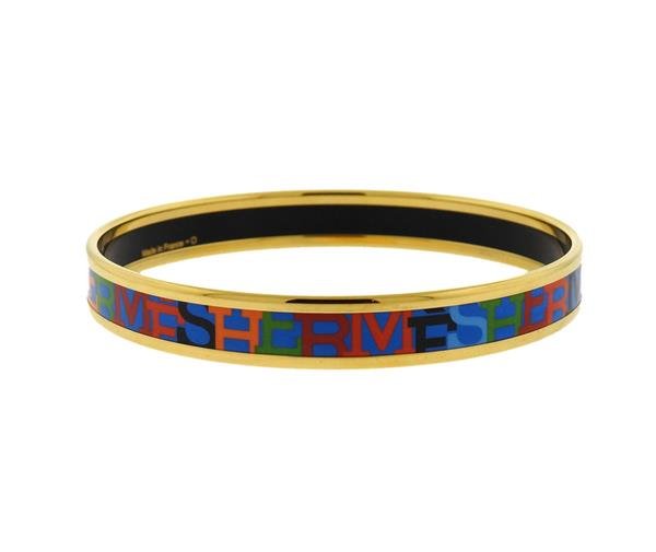 Hermes Enamel Bangle Bracelet (1 of 3)