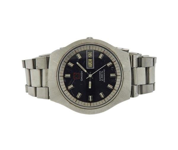 Omega Stainless Electronic Chronometer Watch (1 of 3)