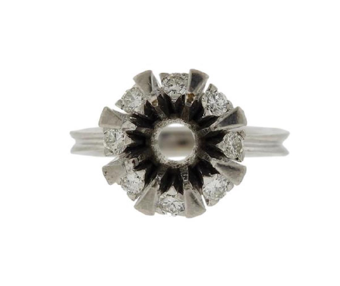 Platinum Diamond Engagement Ring Mounting (1 of 3)