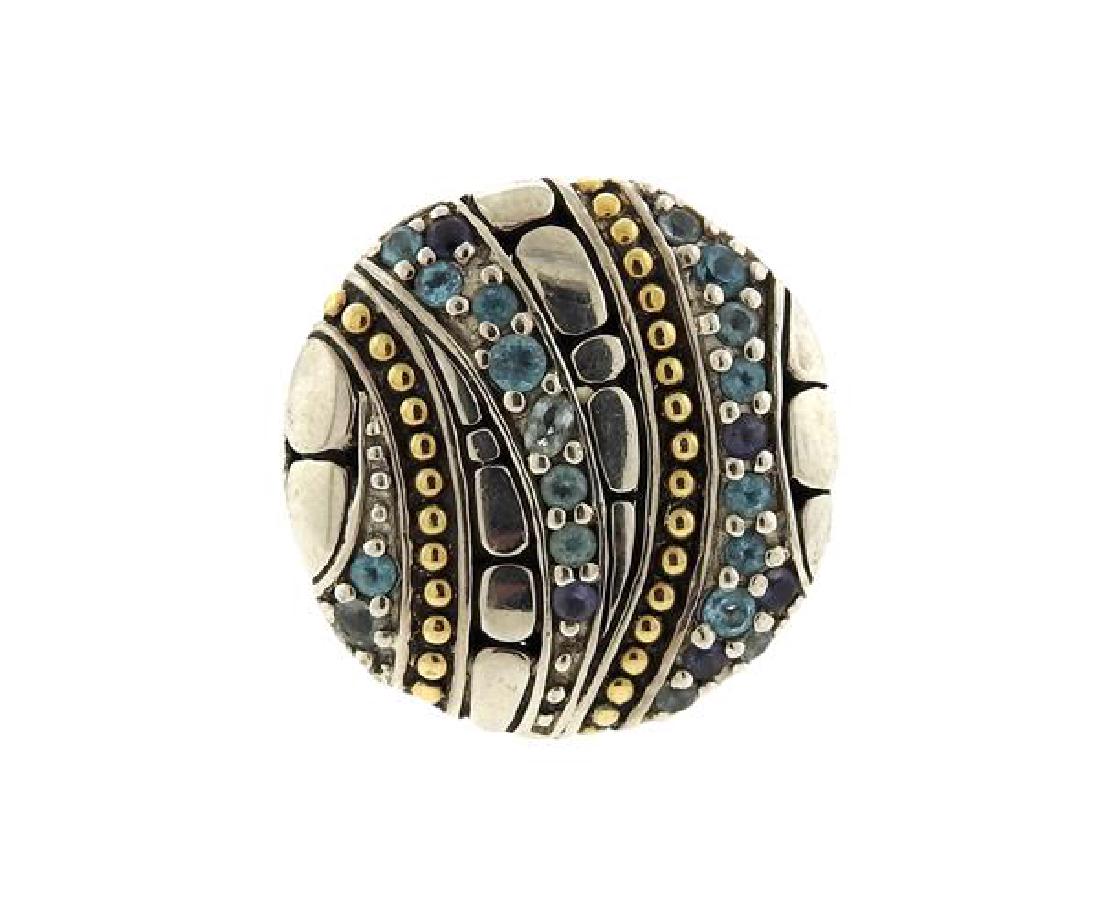 John Hardy 18k Gold Sterling Gemstone Ring (1 of 3)