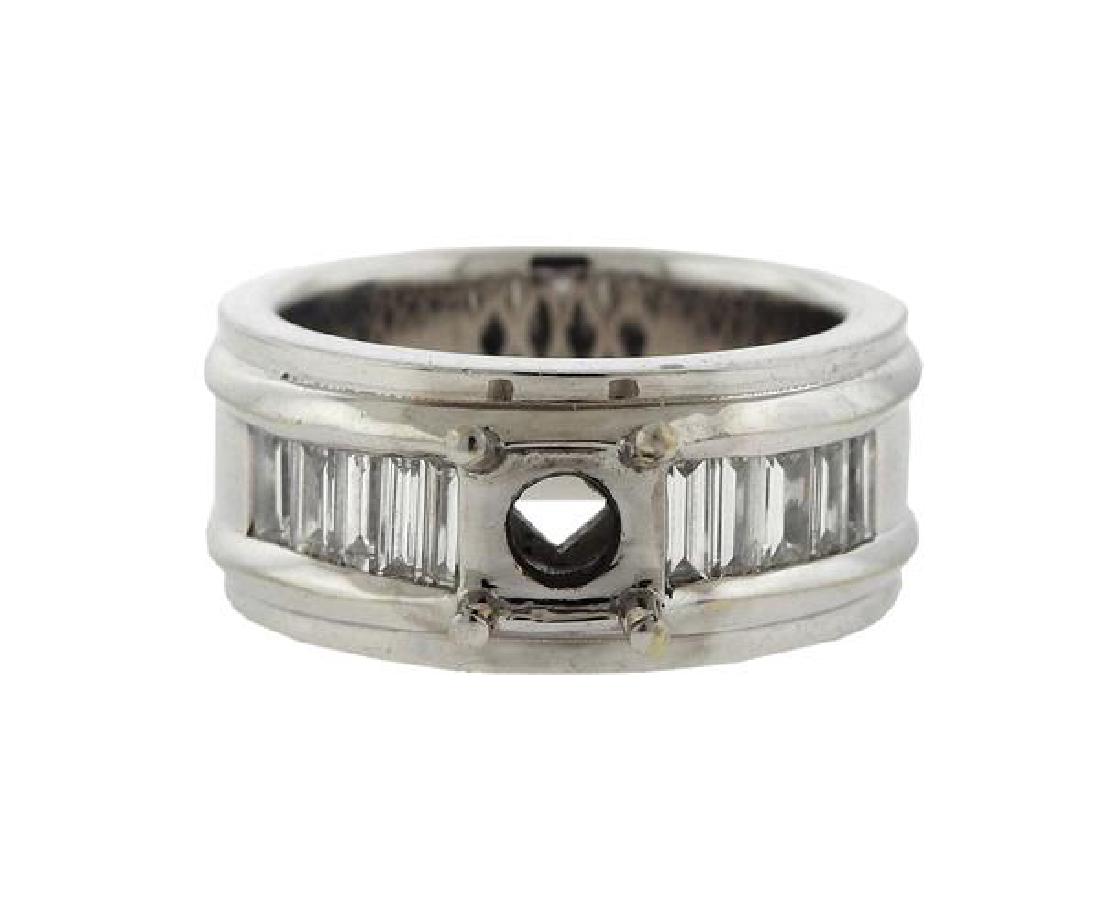 18K Gold Diamond Wedding Band Ring Mounting (1 of 3)