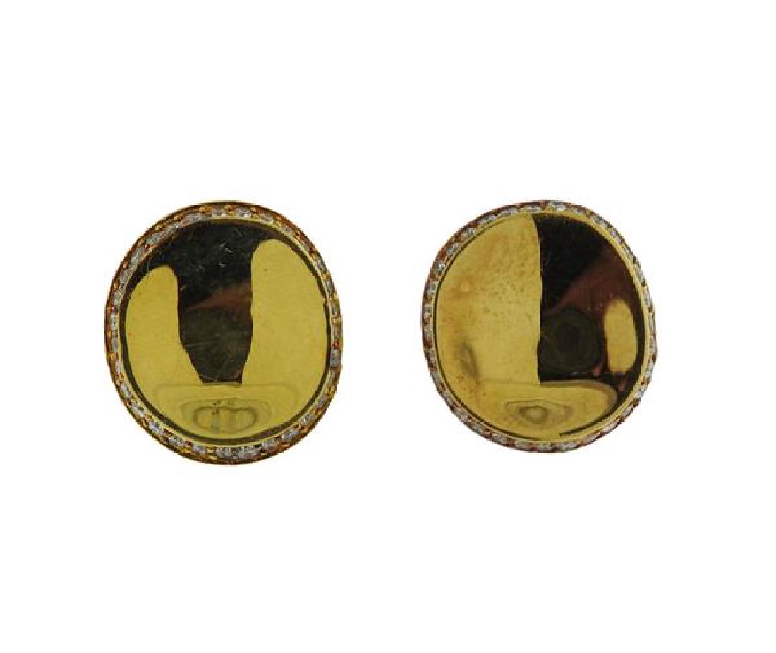 Robert Lee Morris Gold Diamond Earrings (1 of 5)