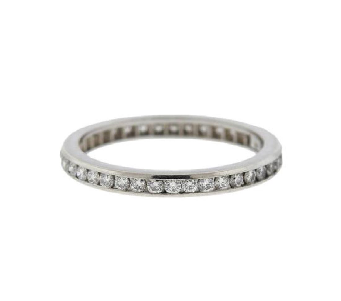 Tiffany & Co Platinum Diamond Eternity Band Ring (1 of 2)