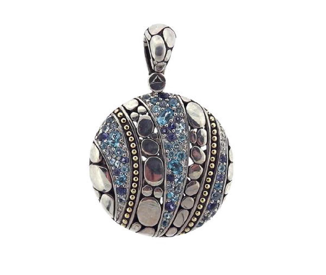 John Hardy Kali 18K Gold Sterling Gemstone Pendant (1 of 3)