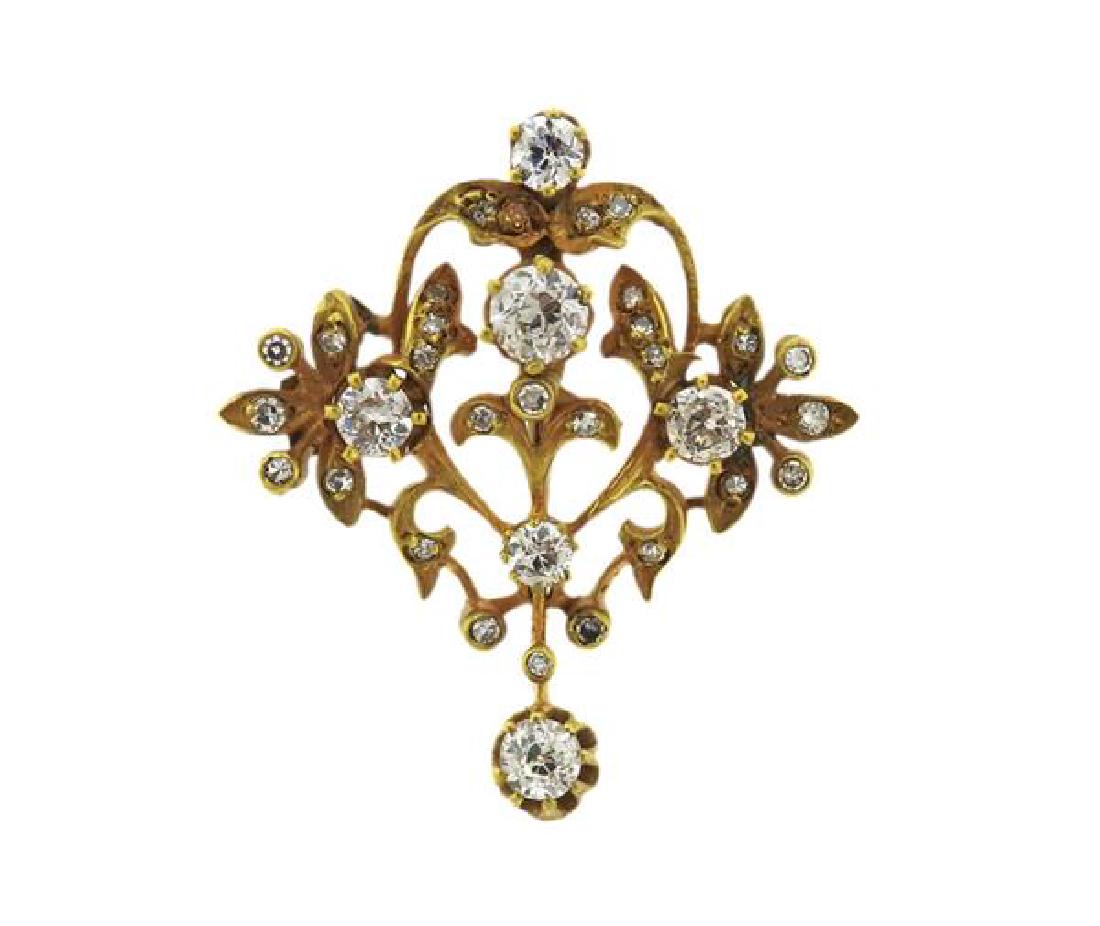 14K Gold Diamond Pendant (1 of 4)