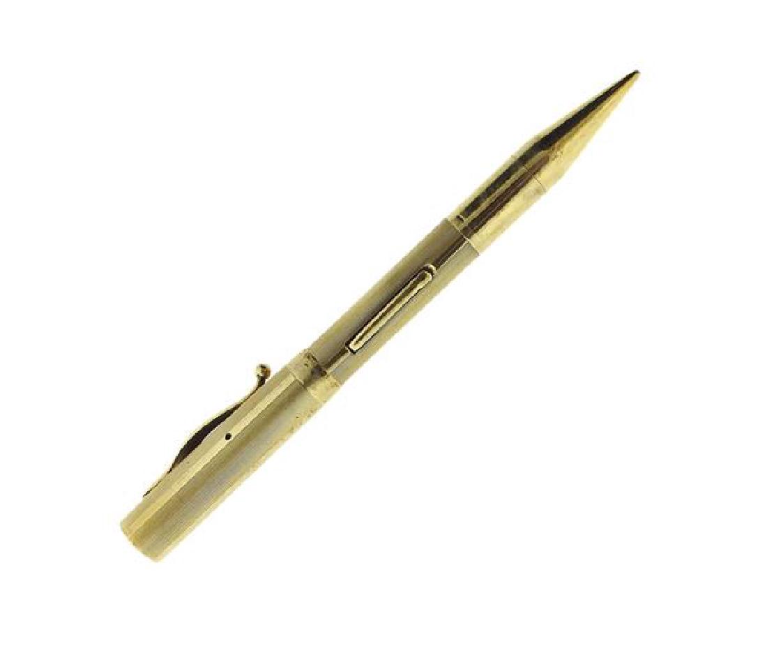 Cartier 14K Gold Fountain Pen Pencil (1 of 4)
