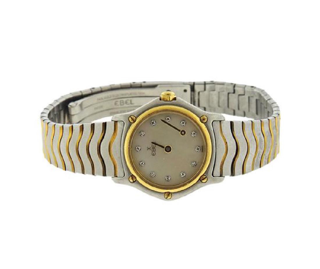 Ebel 18k Gold Stainless Steel Diamond MOP Watch (1 of 3)