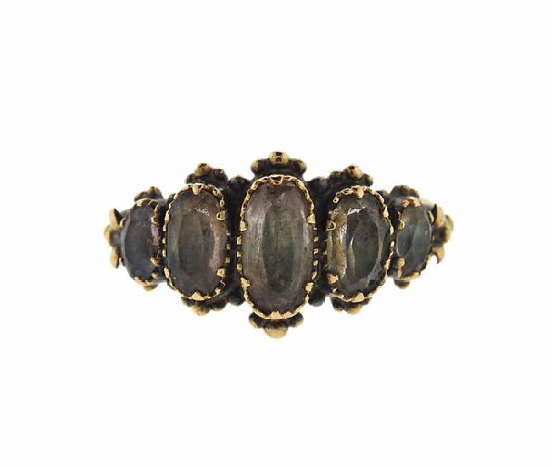 Antique 14K Gold Gemstone Ring (1 of 3)