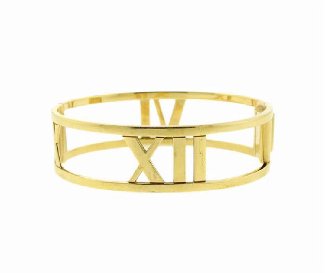 Tiffany & Co. Atlas 18K Gold Wide Bangle Bracelet (1 of 5)
