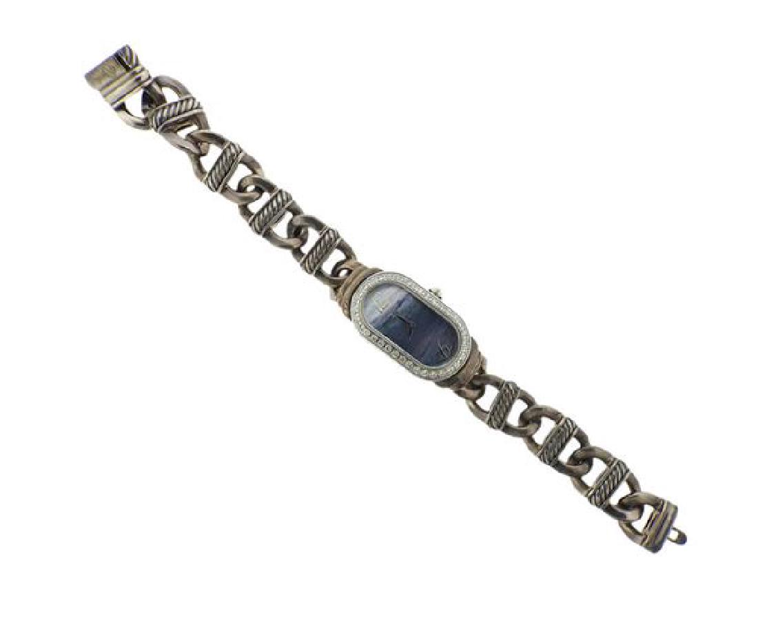 David Yurman Stainless Sterling Diamond Quartz Watch (1 of 4)