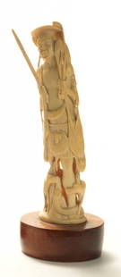 IVORY SCULPTURE: Ivory sculpture, H cm 33, Africa early XIX century