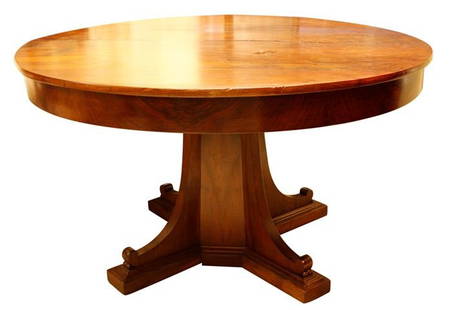 TABLE: A walnut table XIX, century