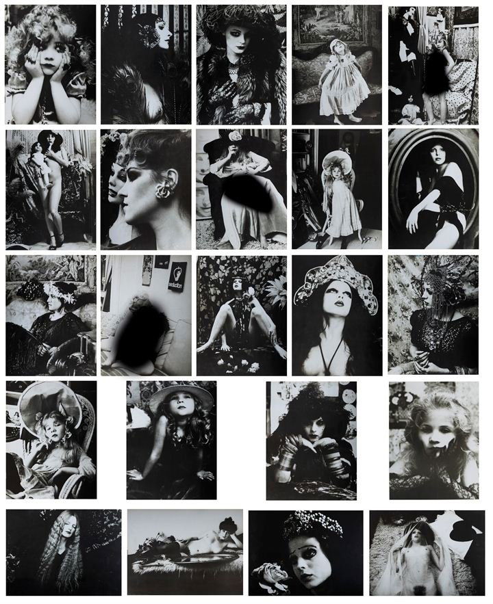 PRINTINGS: Lot composed by 23 printings representing photos bu Irina Ionesco