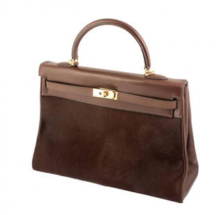 Hermes: Kelly made of brown Cavallino