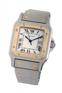 Cartier: Santos made of steel and gold, automatic charge movement