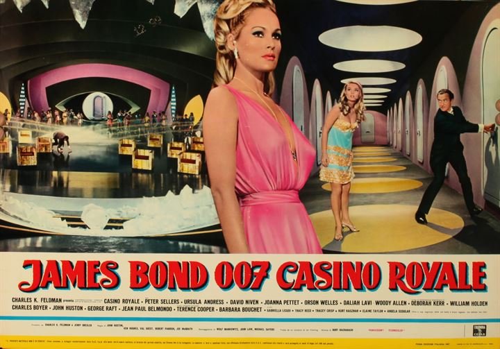 James Bond 007 Casino Royale: Anonymous, James Bond 007 Casino Royale, Graphocolor, Rome, First Italian edition 1967, cm 50x70