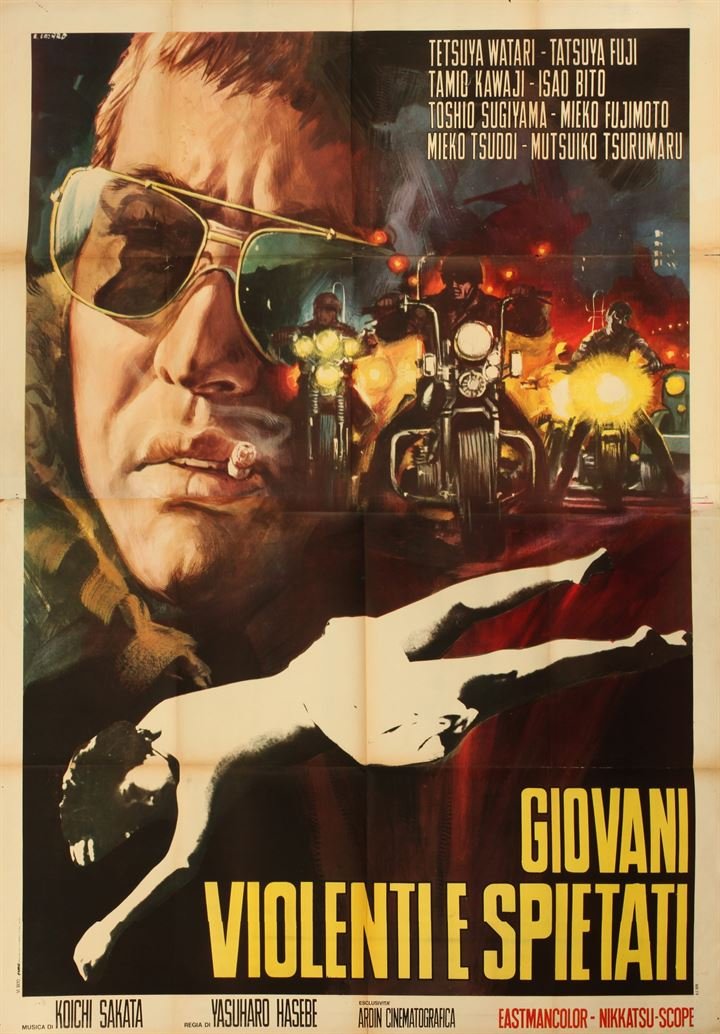 Giovani violenti e spietati: Casaro Renato Giovani violenti e spietati Orma Grafica, Rome, 1970, cm 200x140