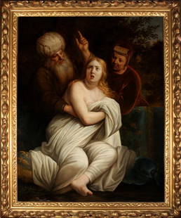 PIETER DE GREBBER: Susanna and the Elders, 128x89cm, oil on canvas The work is attributed to Pieter de Grebber, a Dutch painter who came from a family of Catholic artists. The father, Frans de Grebber, was a painter