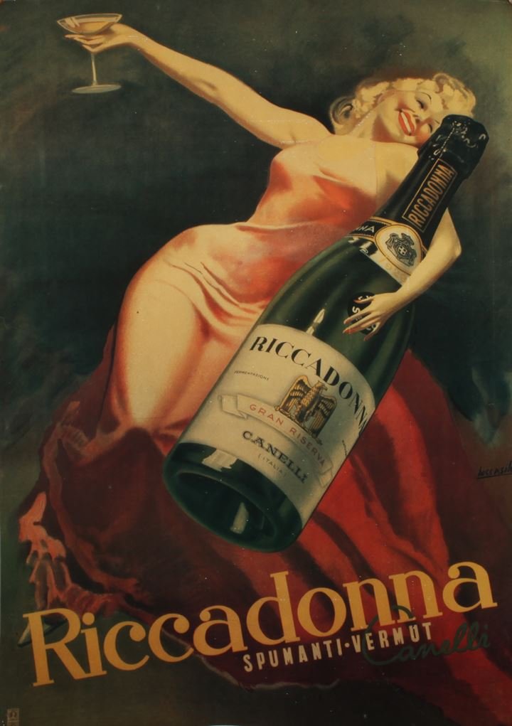 BOCCASILE GINO (1901 - 1952) Riccadonna: cm 70x48,ristampa manifesto