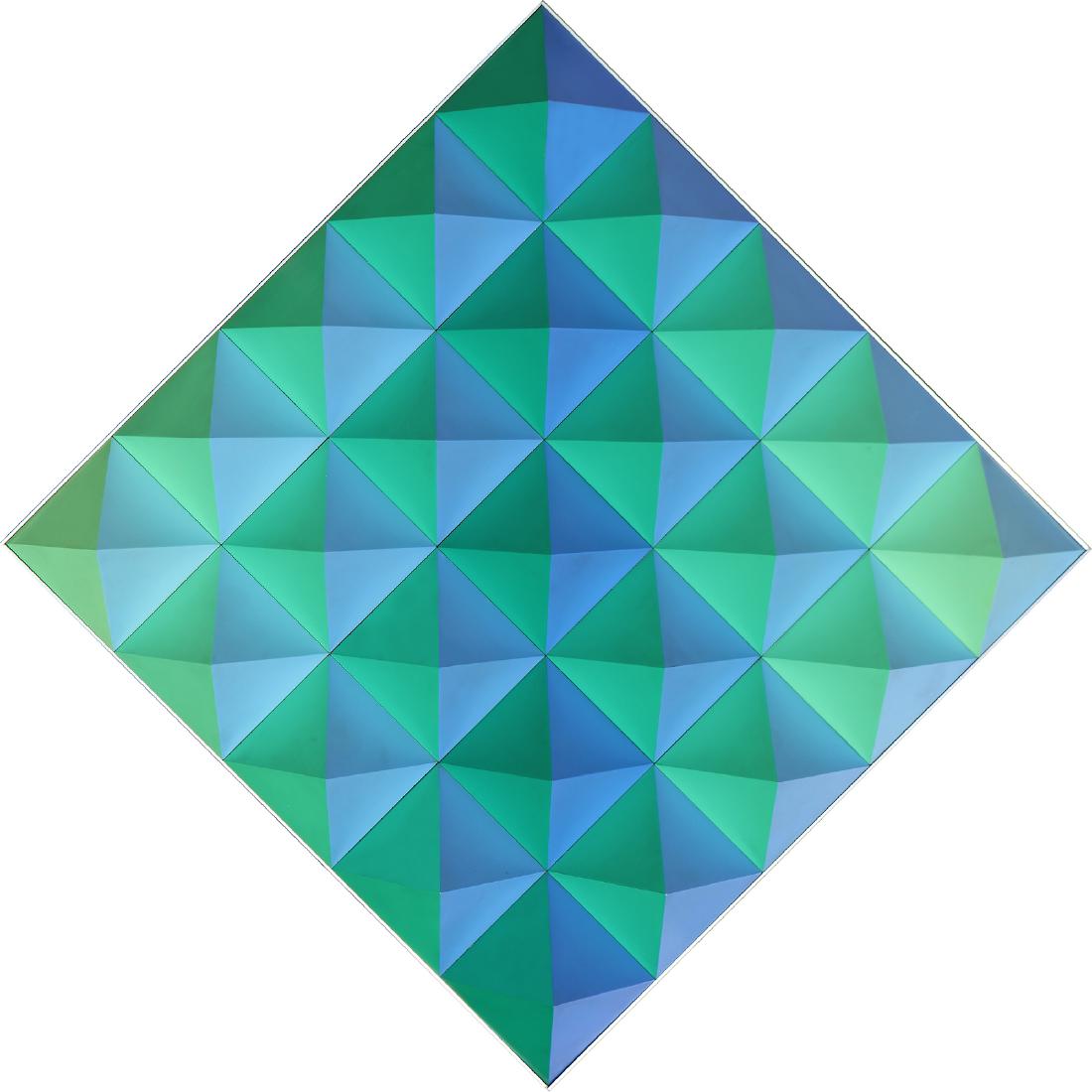 HANS JORG GLATTFELDER Untitled.: Untitled. 1971. Plastic. Cm 50,00 x 5,00 x 10,00. Year, signature and artsit's stamp.