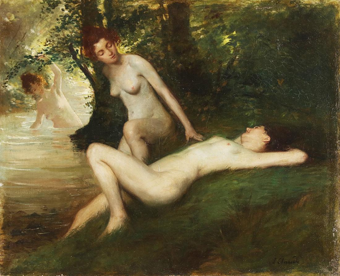 JEAN MAXIME CLAUDE Bagnanti. (1 of 3)