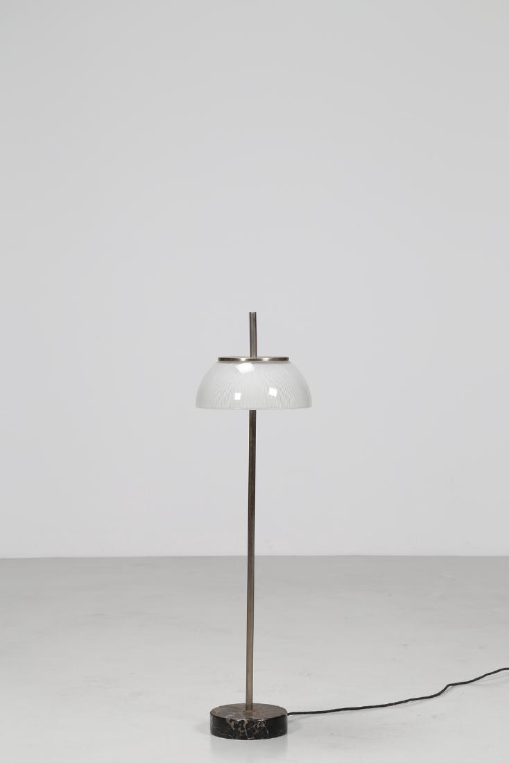 SERGIO MAZZA Nickel-plated metal floor lamp, printed (1 of 4)