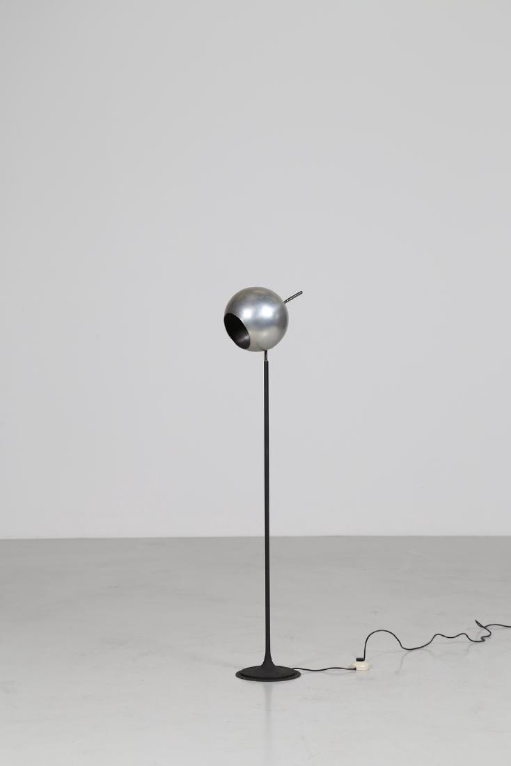 GINO SARFATTI Floor metal lamp with a sphere adjustable (1 of 6)