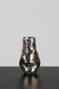 ARRIGO FINZI Silver vase, for Argenterie Finzi Milan,: Silver vase, for Argenterie Finzi Milan, 40â€™s.. . Cm 13,00 x 22,50 x 13,00.