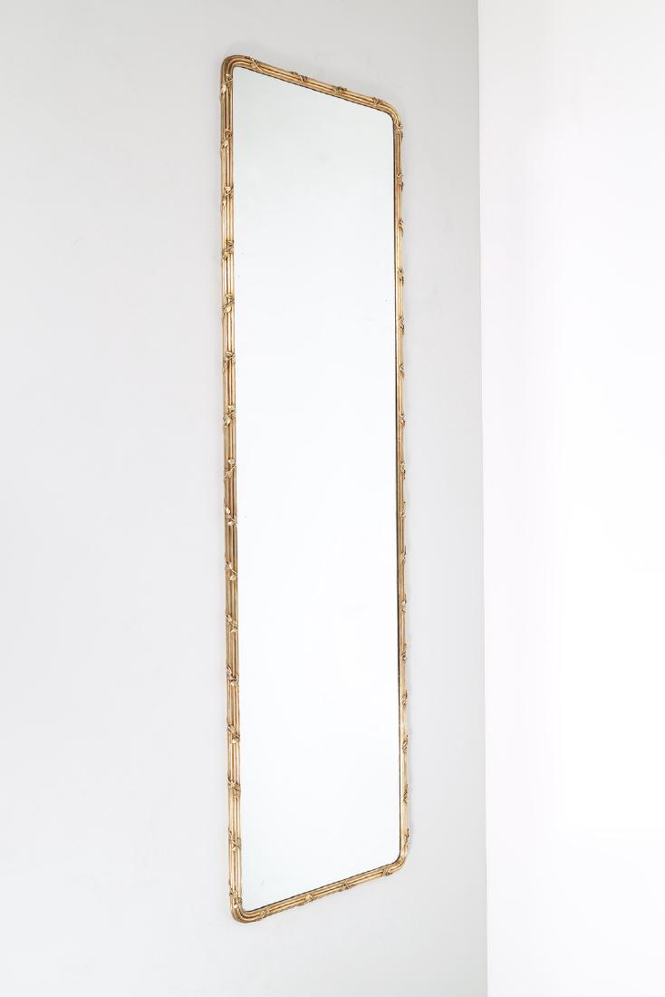 OSVALDO BORSANI Golden wood big wall mirror, ABV (1 of 3)