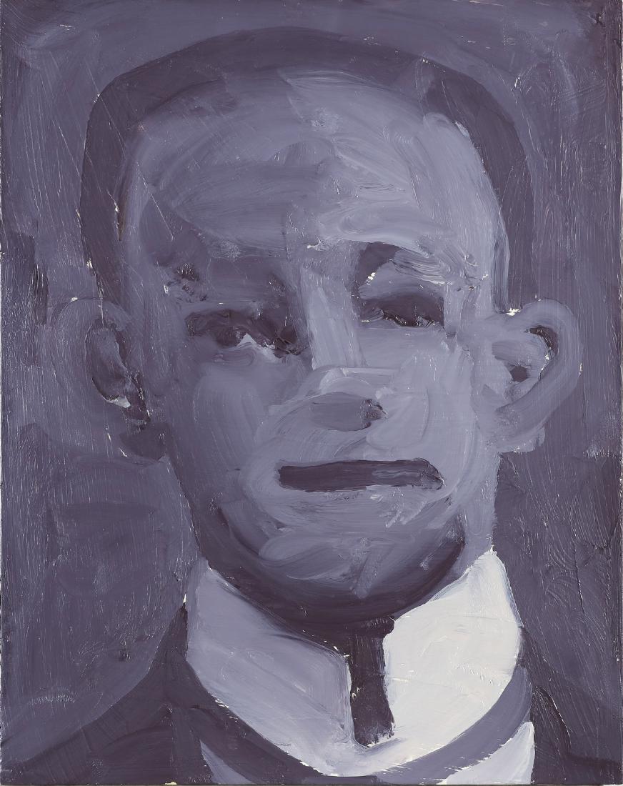 RYAN MENDOZA Untitled.: Untitled. Oil on board. Cm 40,00 x 50,00. Signature at the back. Provenance: Galleria Massimo Minini, Brescia.