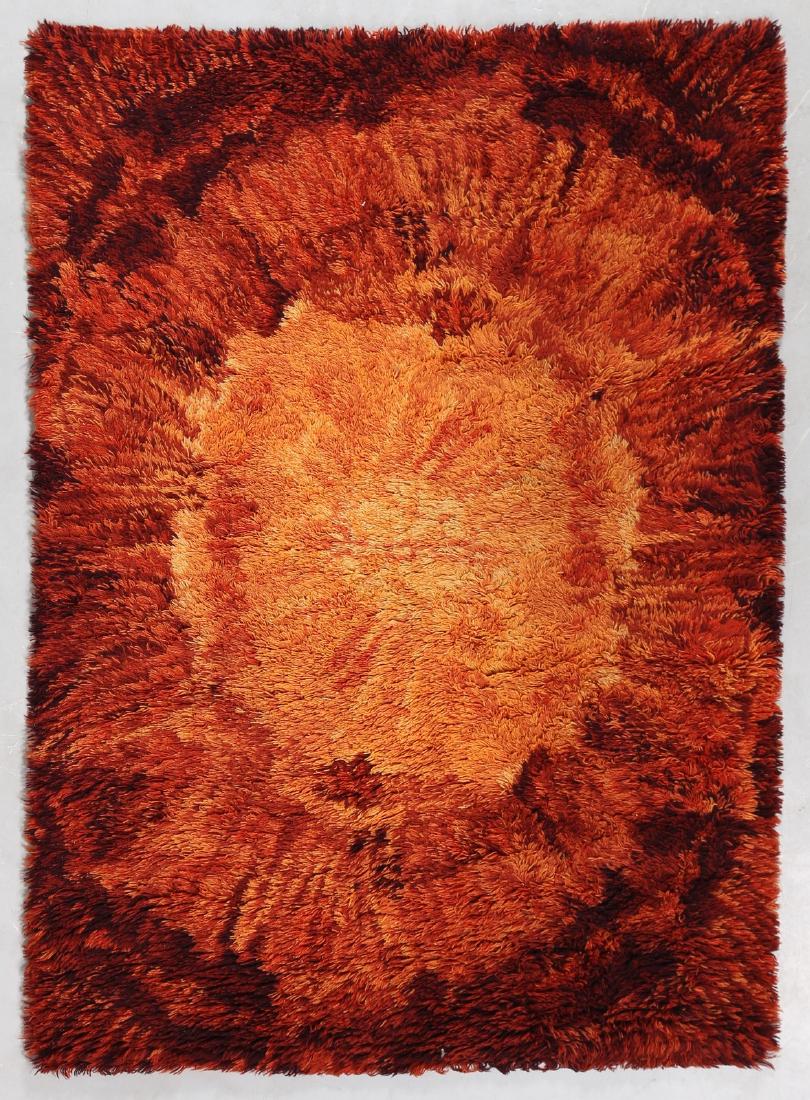 MANIFATTURA ITALIANA Tappeto anni 60/70.: MANIFATTURA ITALIANA Tappeto anni 60/70. -. Cm 142,00 x 194,00.