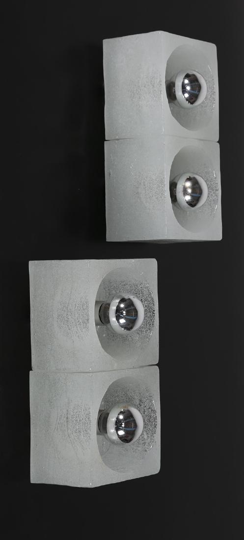 MANIFATTURA ITALIANA  Coppia applique in vetro e (1 of 3)