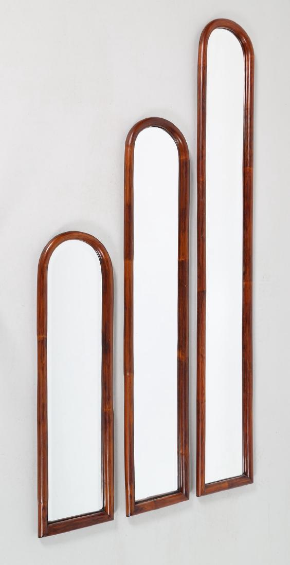 BONACINA 1889 Tre specchi in bambu'. (1 of 3)