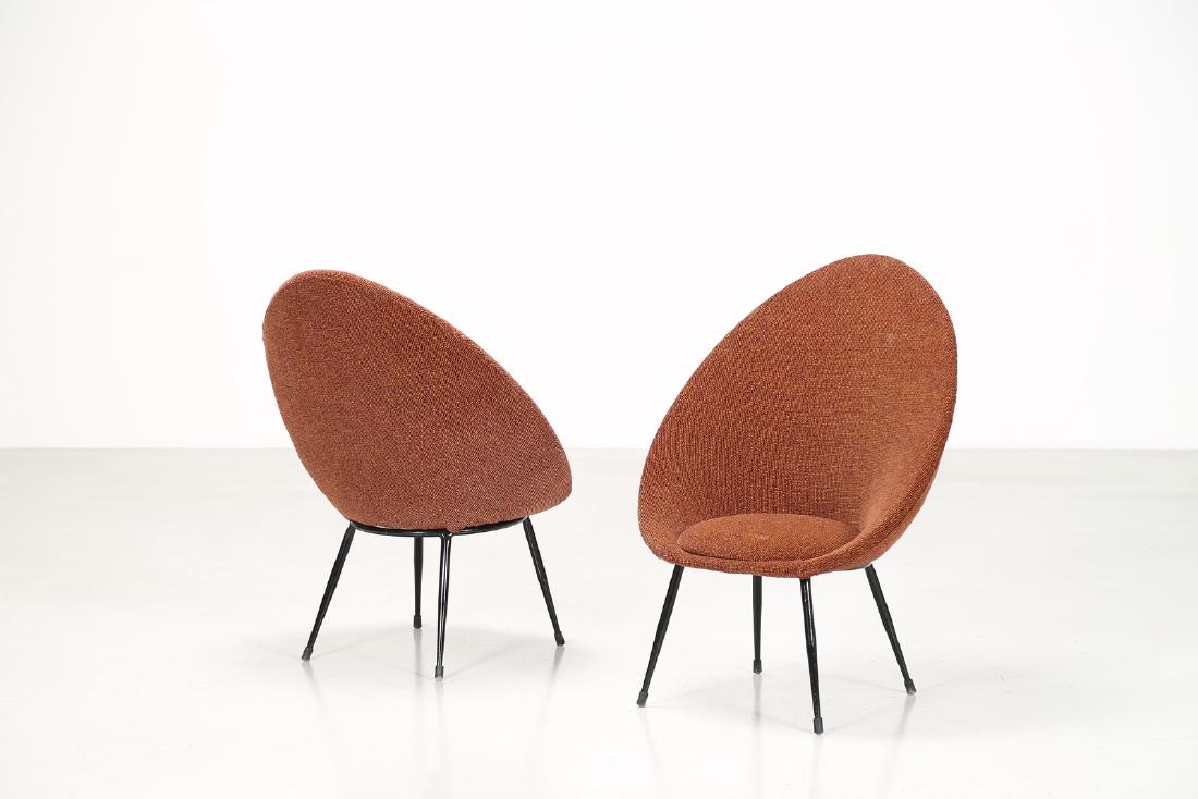 MANIFATTURA ITALIANA  Coppia di poltroncine in metallo (1 of 5)