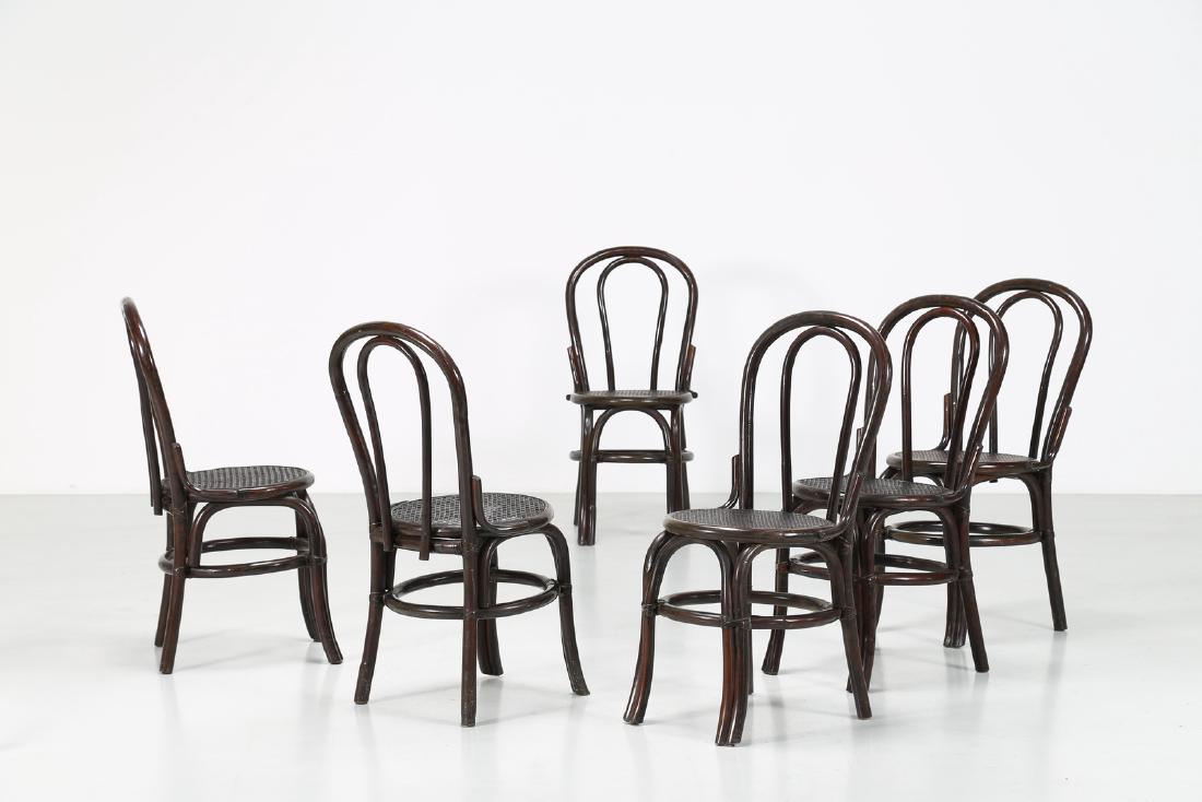 BONACINA 1889 Sei sedie in bambu' e canna d'India. (1 of 5)