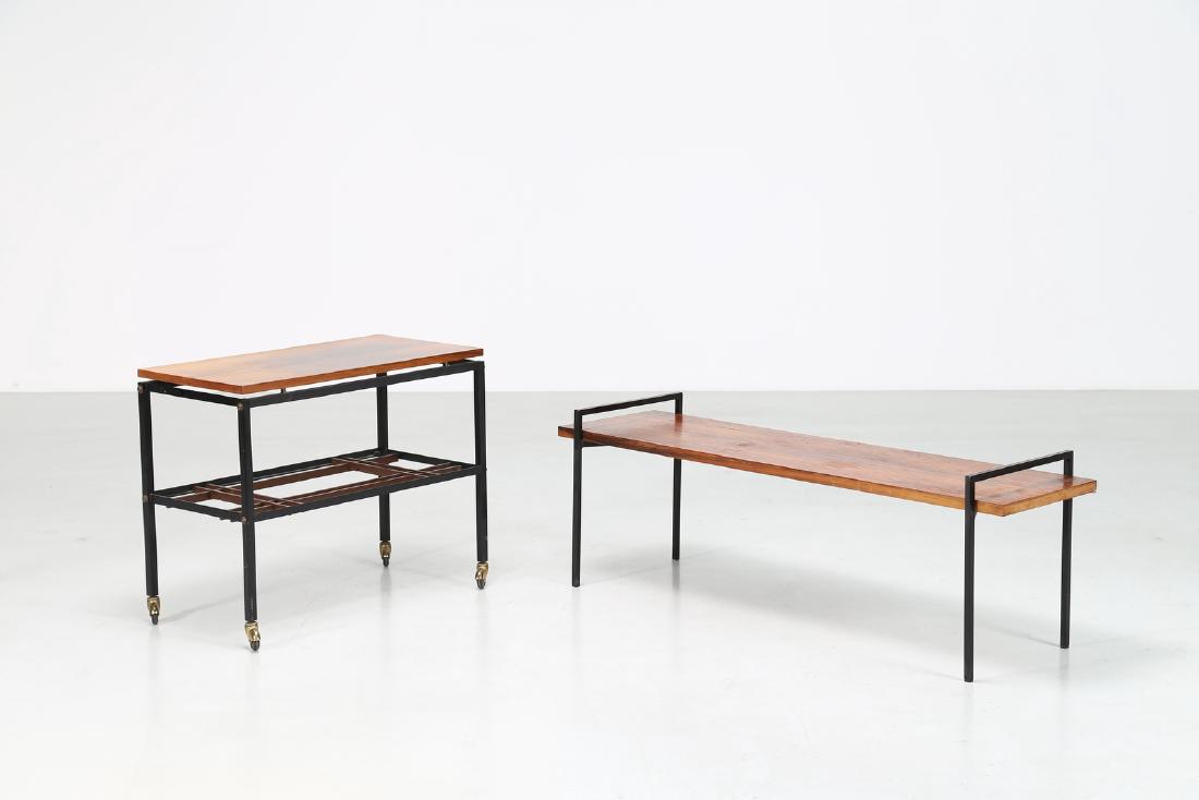 MANIFATTURA ITALIANA  Tavolino e carrello in (1 of 4)