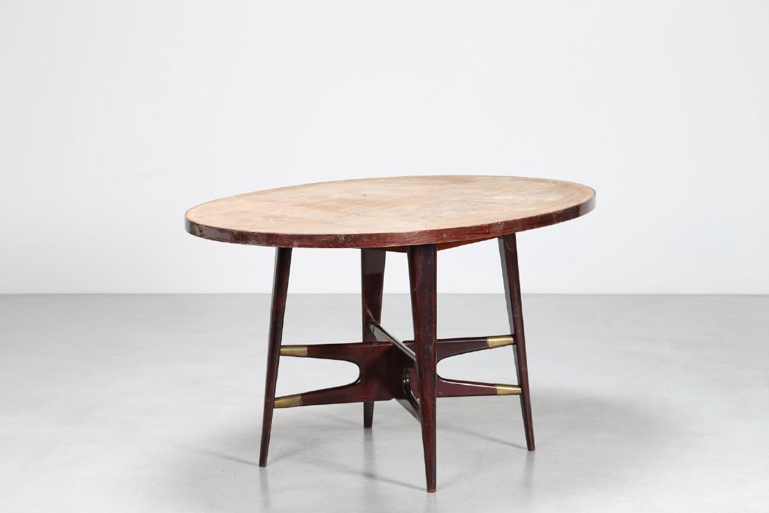 SILVIO CAVATORTA Tavolo in mogano con dettagli in (1 of 6)