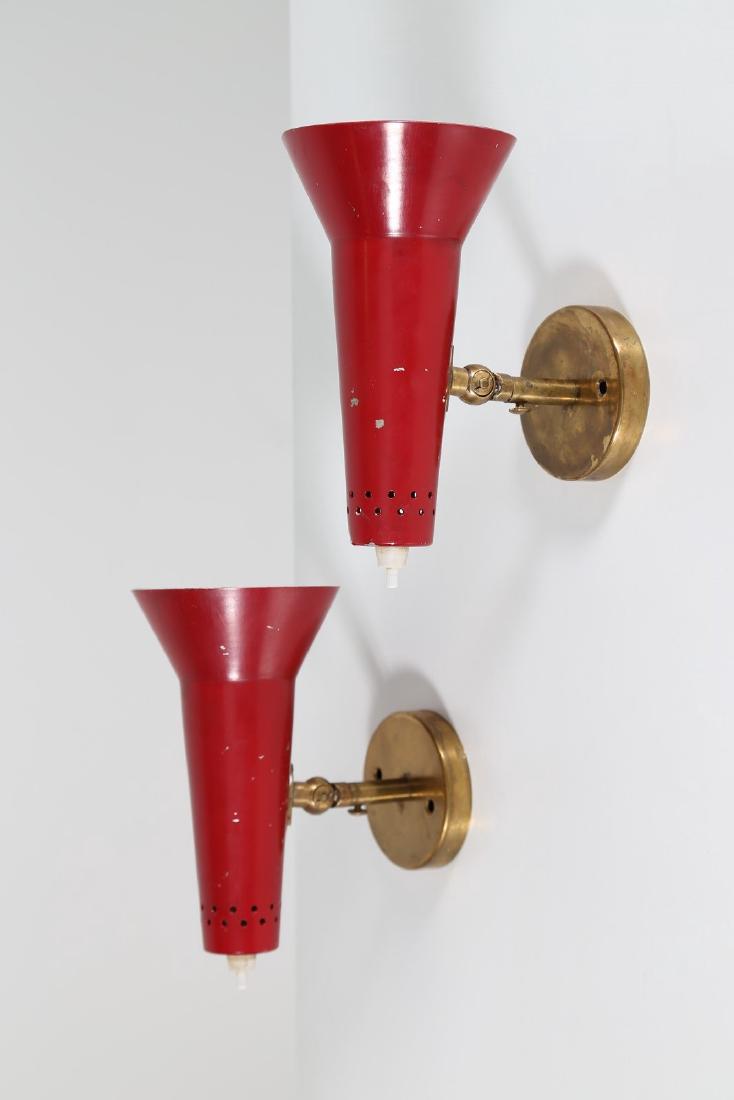 GINO SARFATTI Coppia di lampade orientabili da muro in (1 of 3)