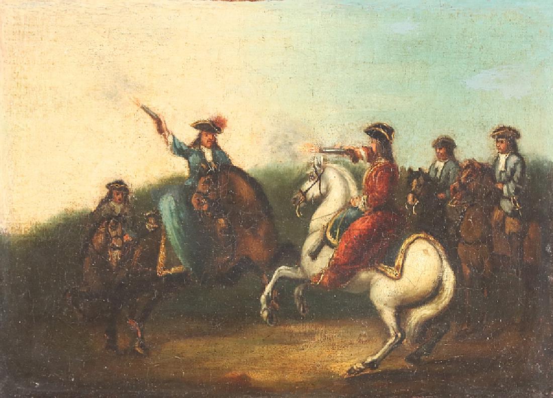 ARTISTA ITALIANO DEL XVII SECOLO  Scena di duello. (1 of 2)